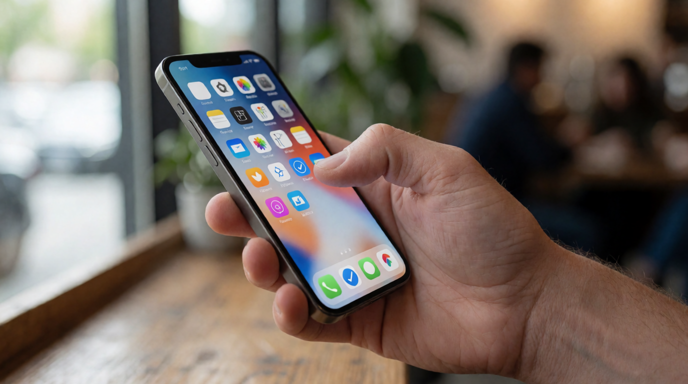 Person searching for task management apps on a smartphone screen