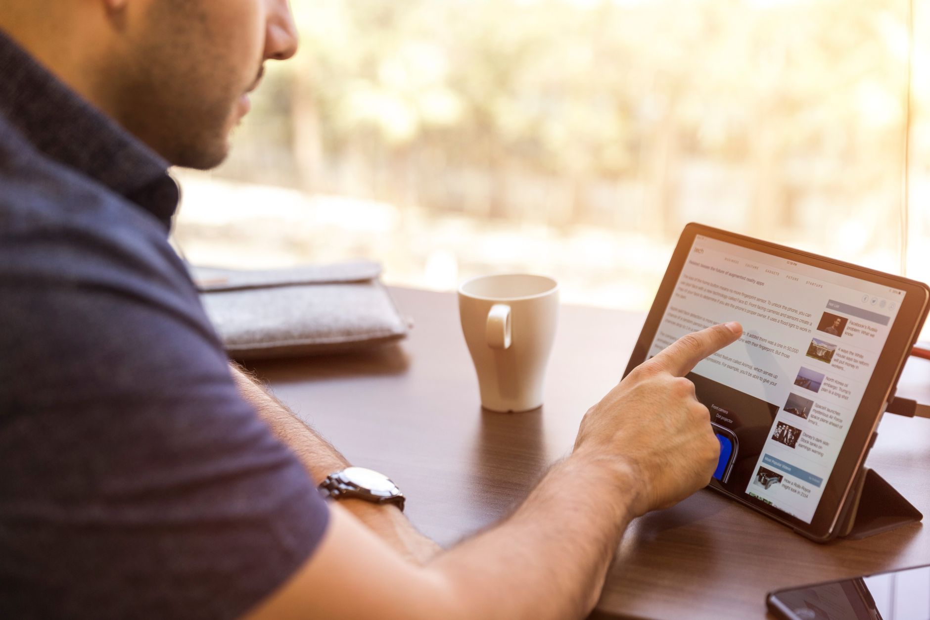 Louisville office workers collaborating on task management app screens