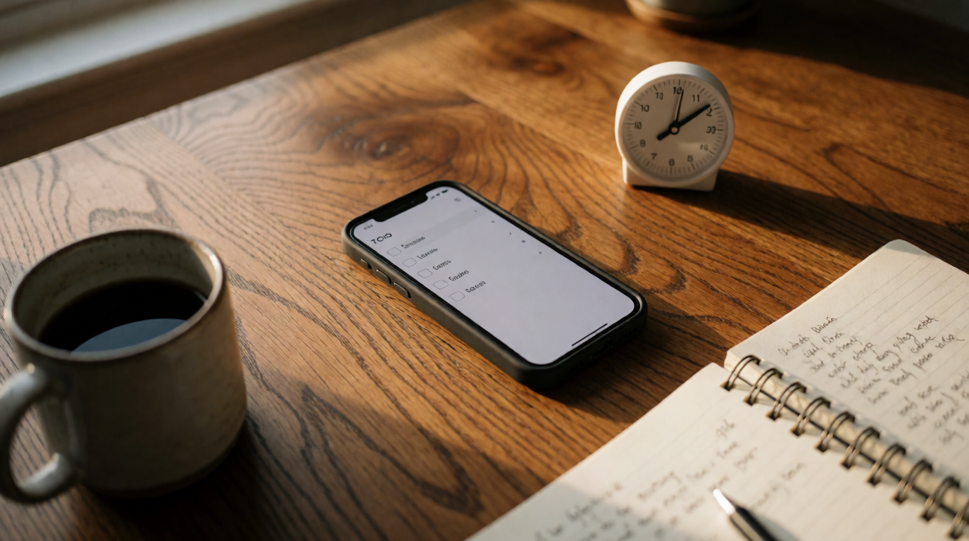 productivity timer desk workspace is best list app