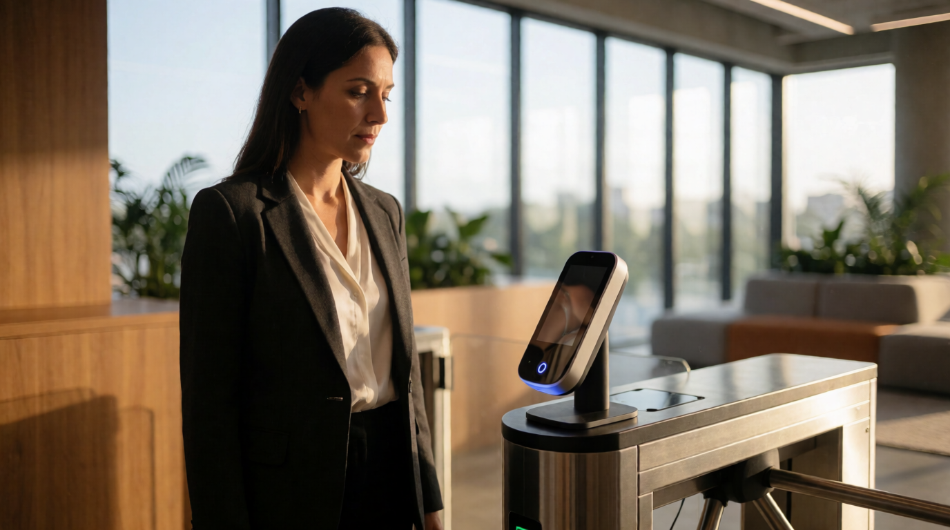 biometric time clock office employee
