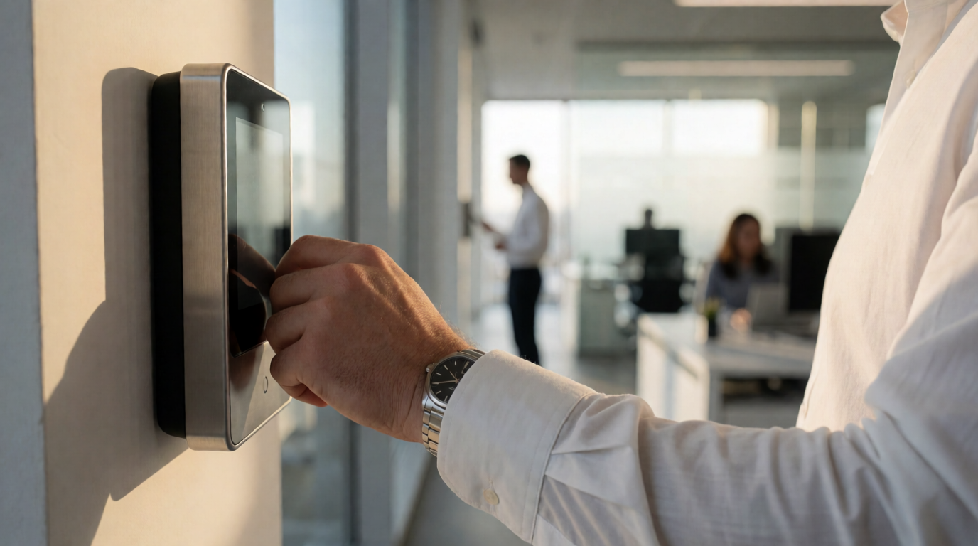 biometric time clock office employee