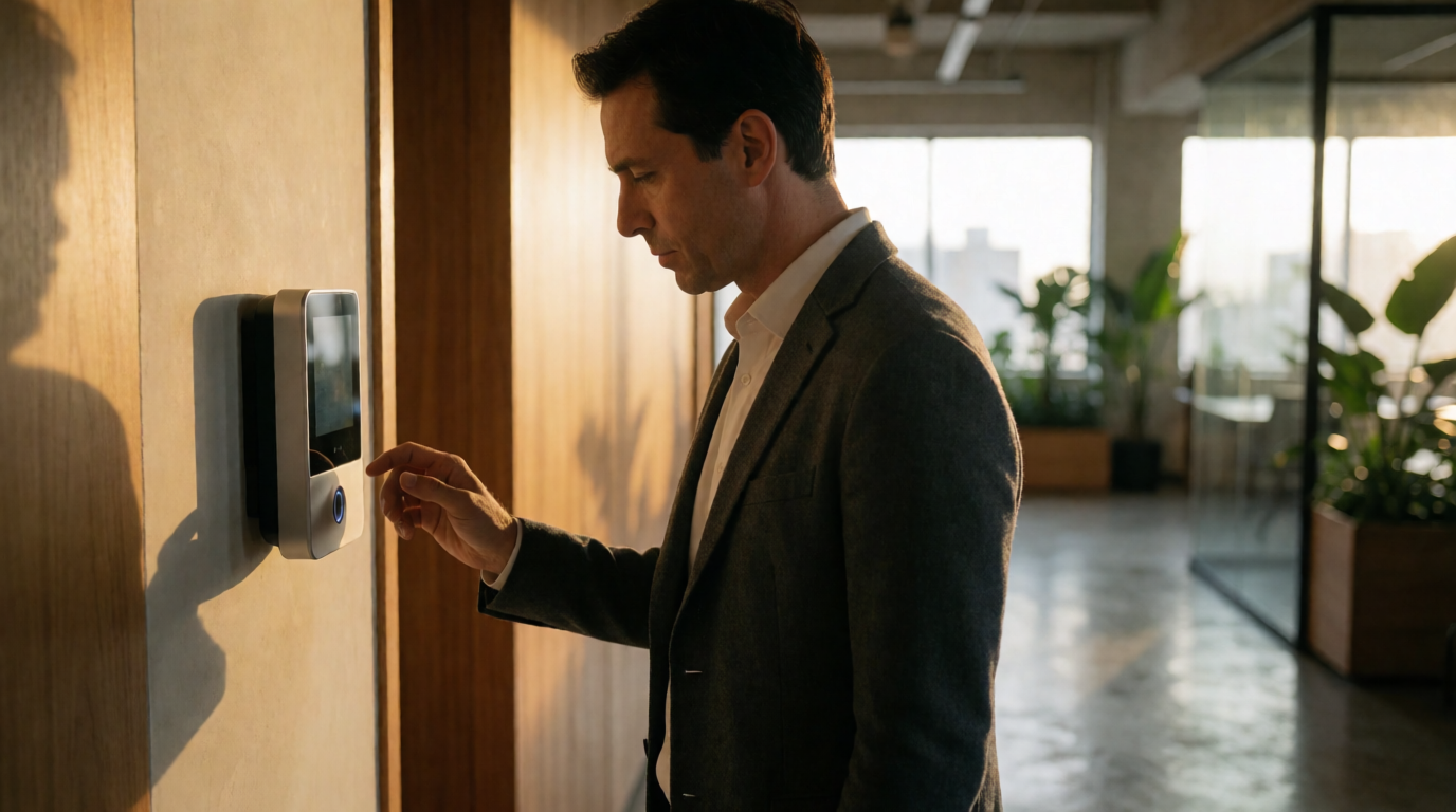 biometric time clock office employee