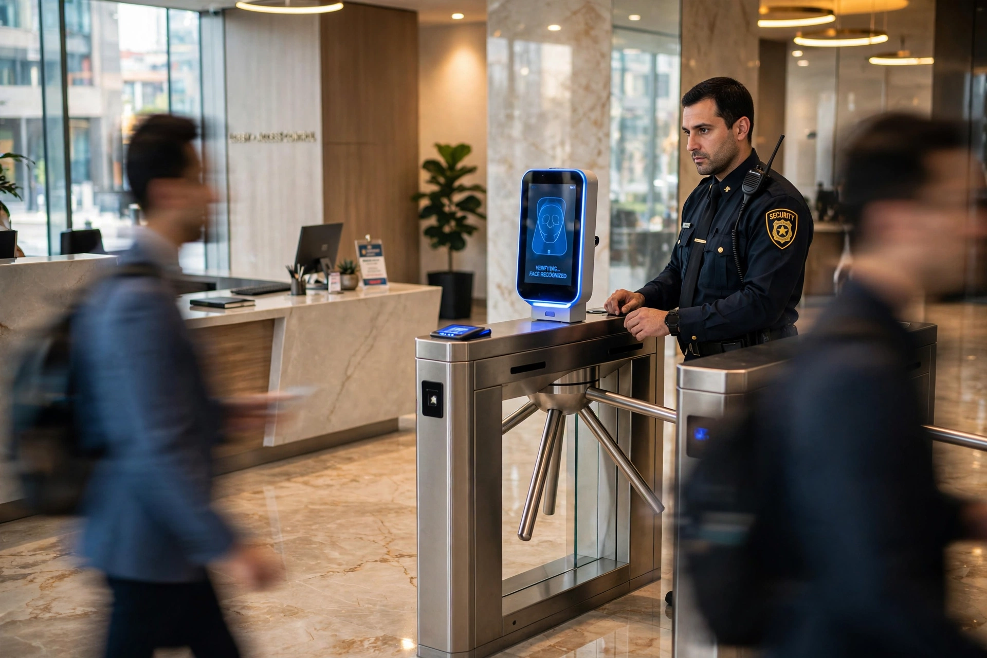 modern office building lobby entrance