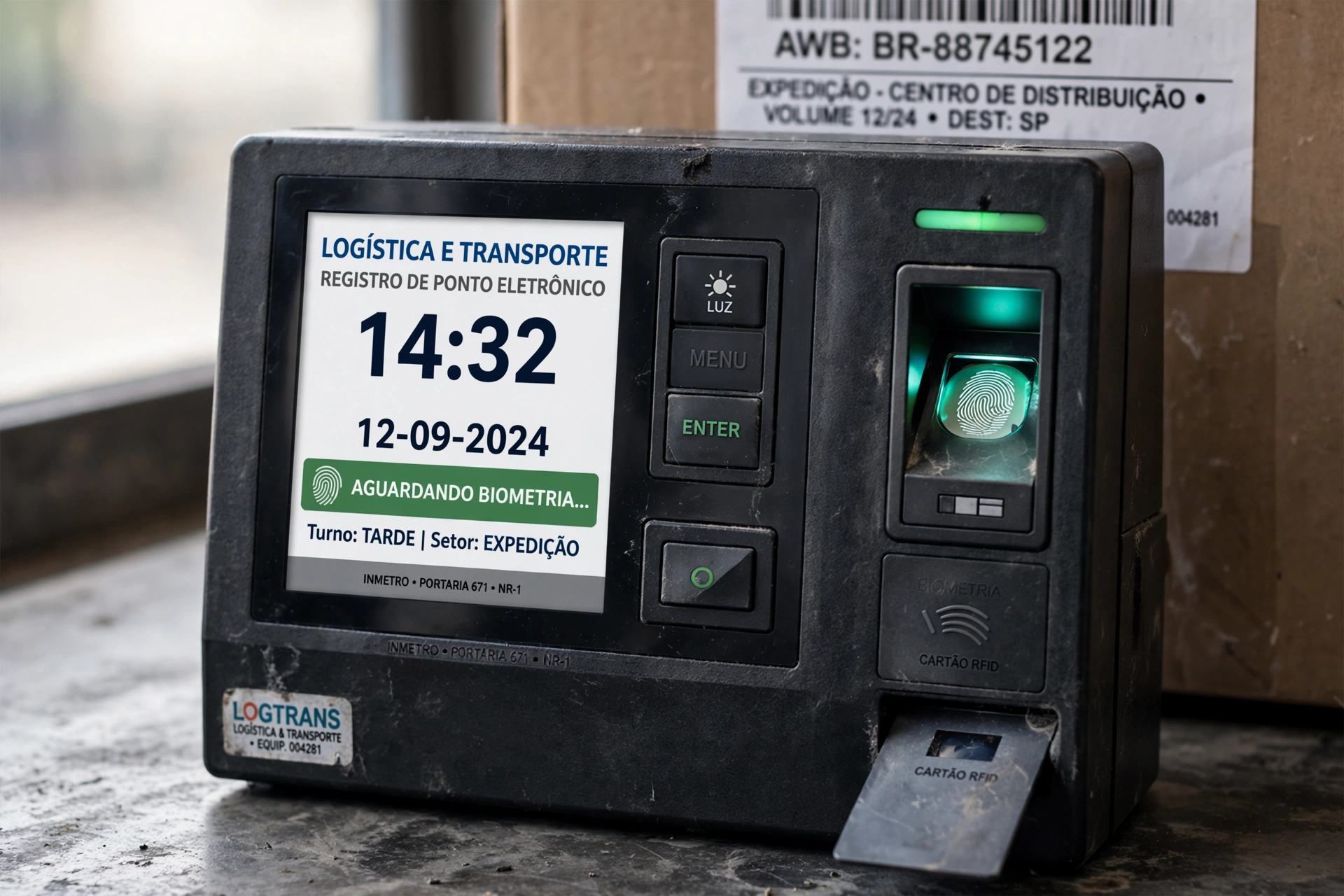 modern office employee biometric technology