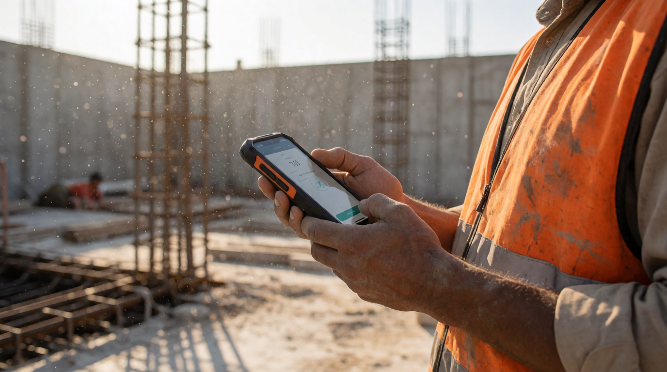 employee mobile app time tracking smartphone