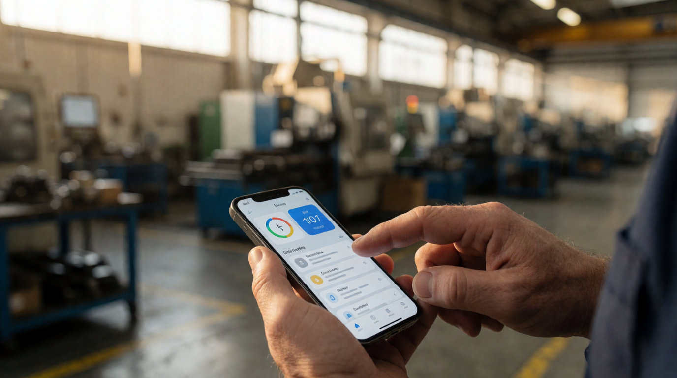 employee mobile app time tracking smartphone