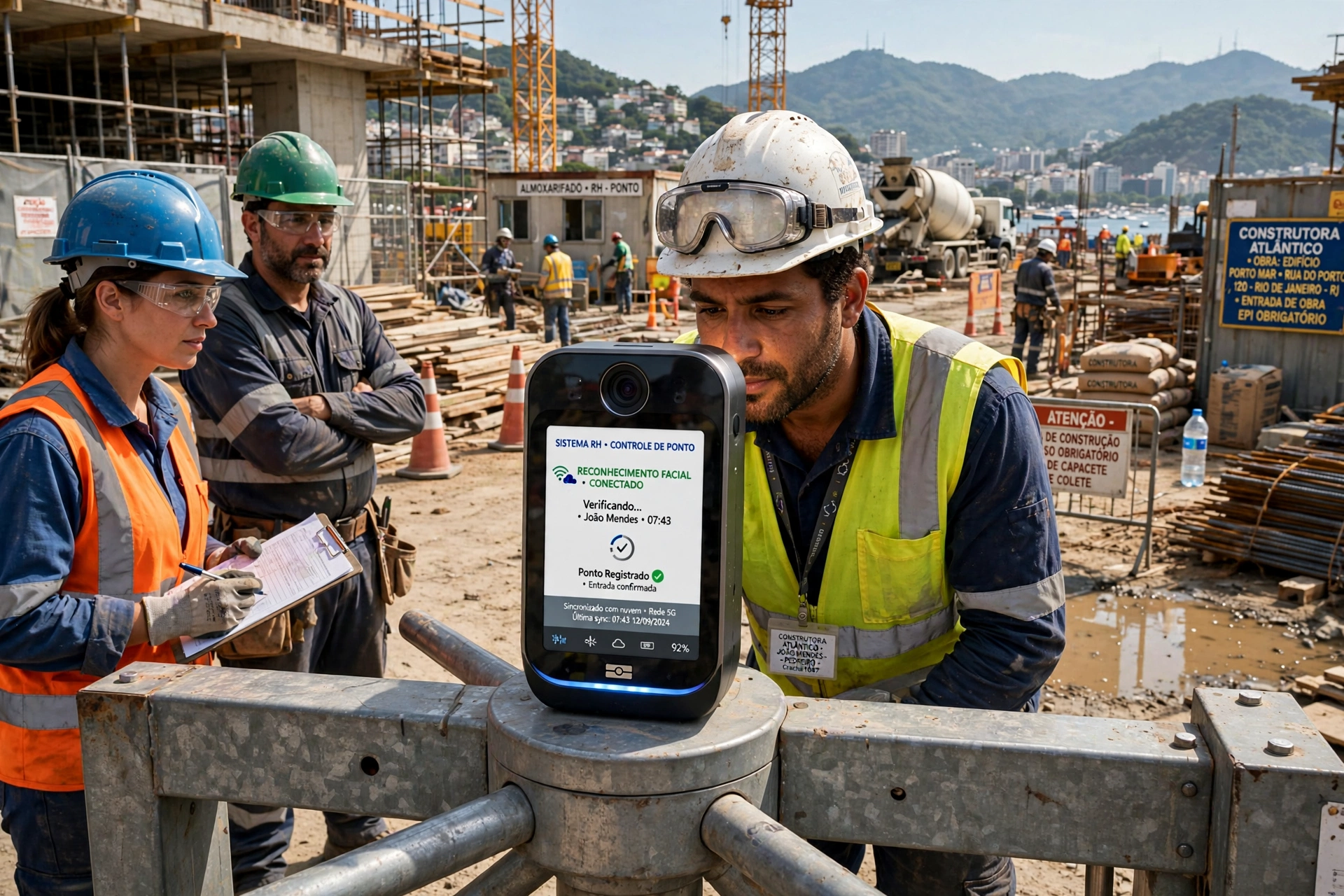 employee mobile app time tracking smartphone