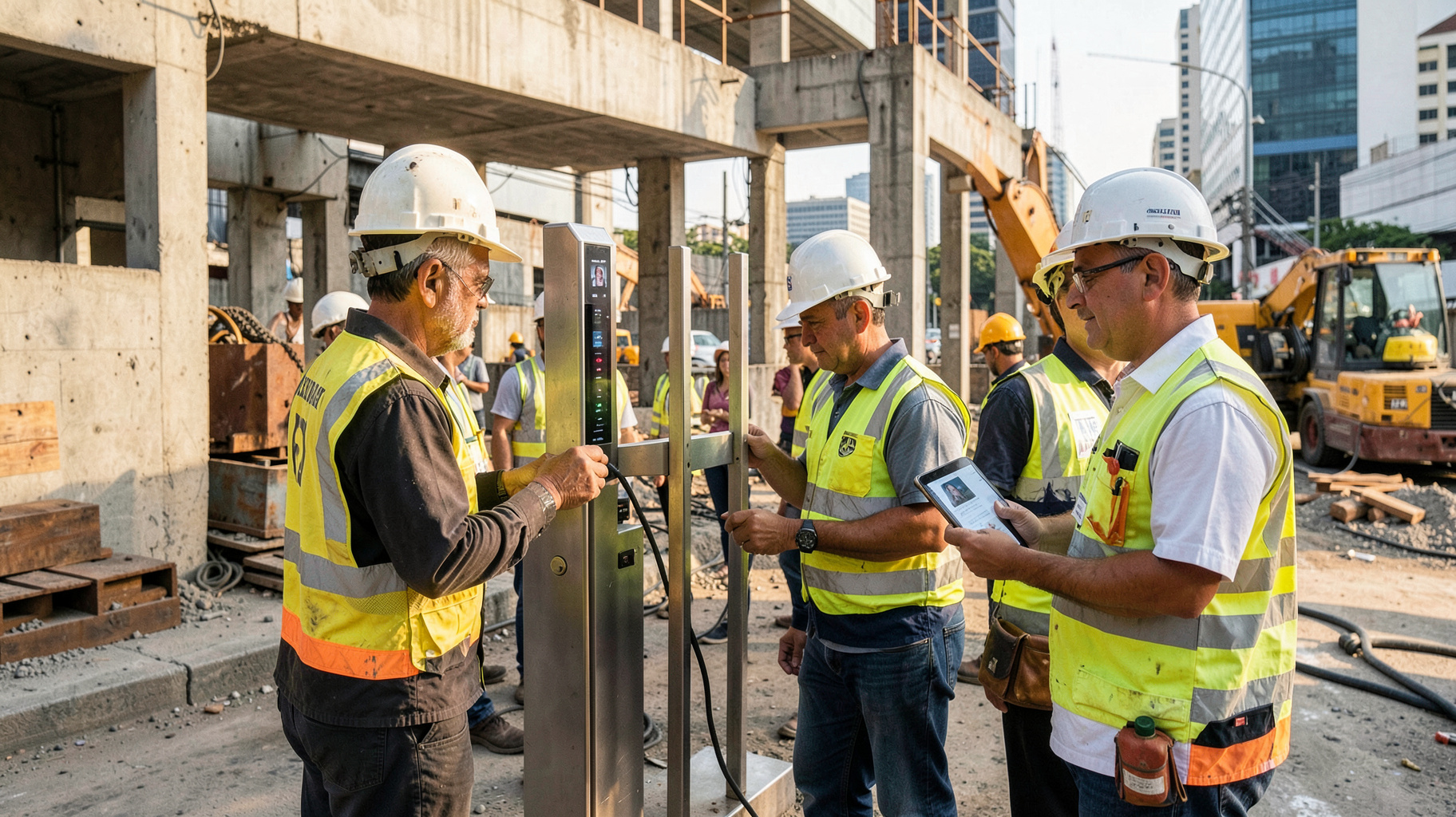 employee mobile app time tracking smartphone