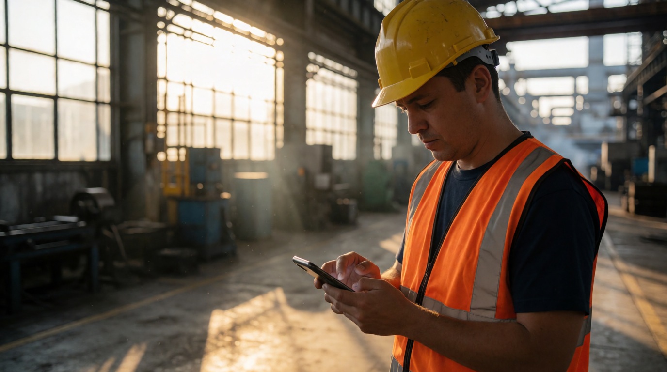 employee mobile app time tracking smartphone