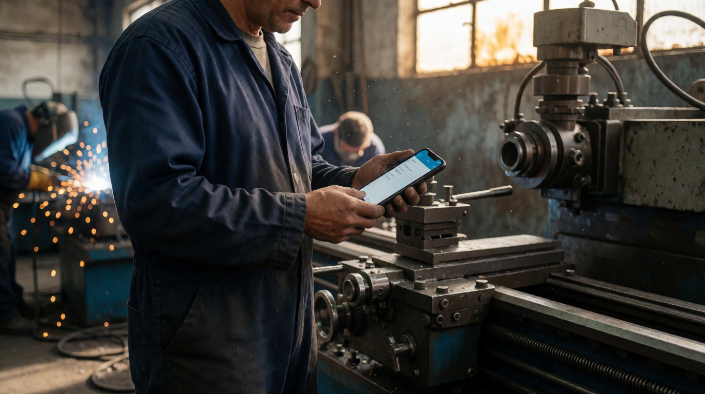 employee mobile app time tracking smartphone