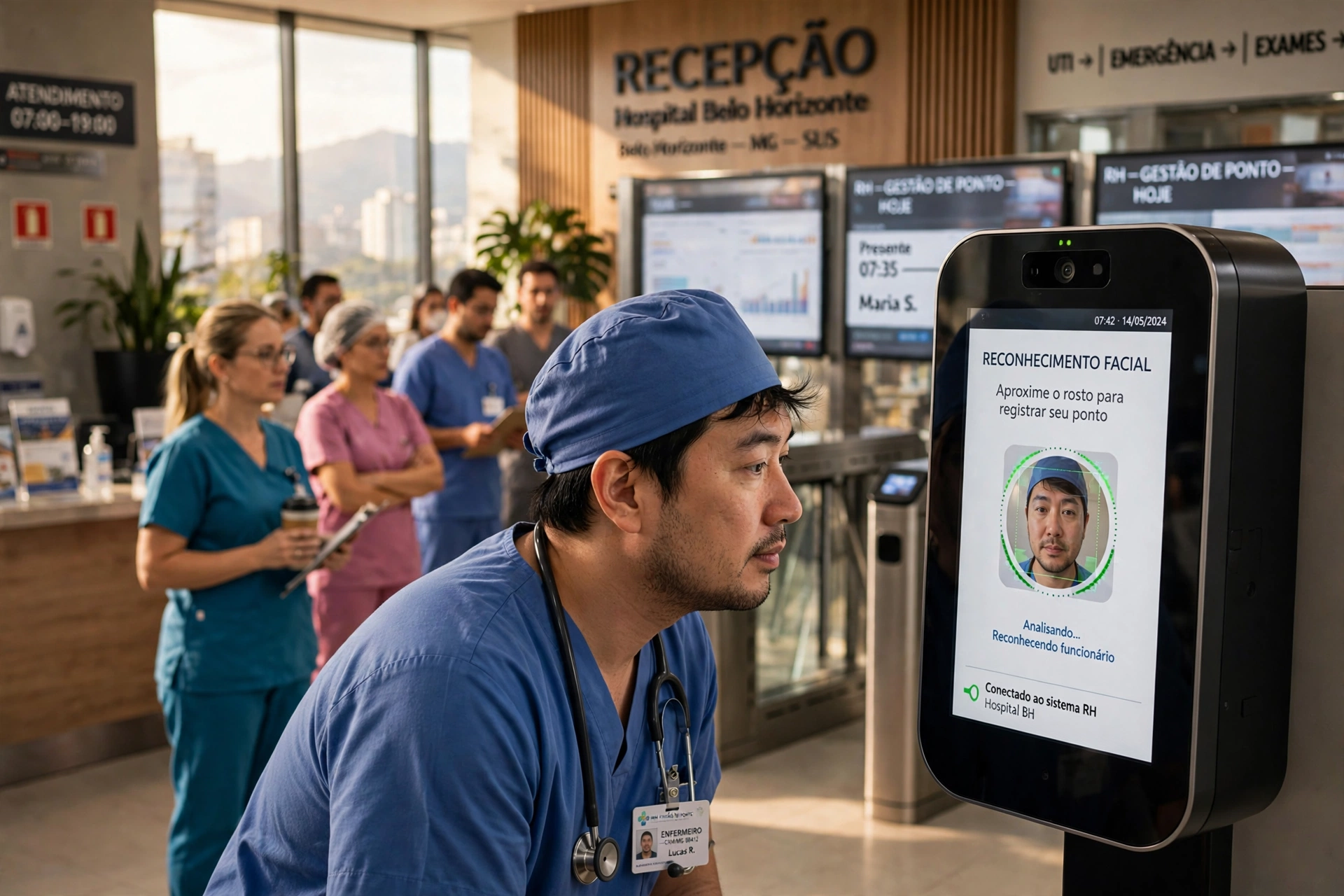 employee mobile app time tracking smartphone