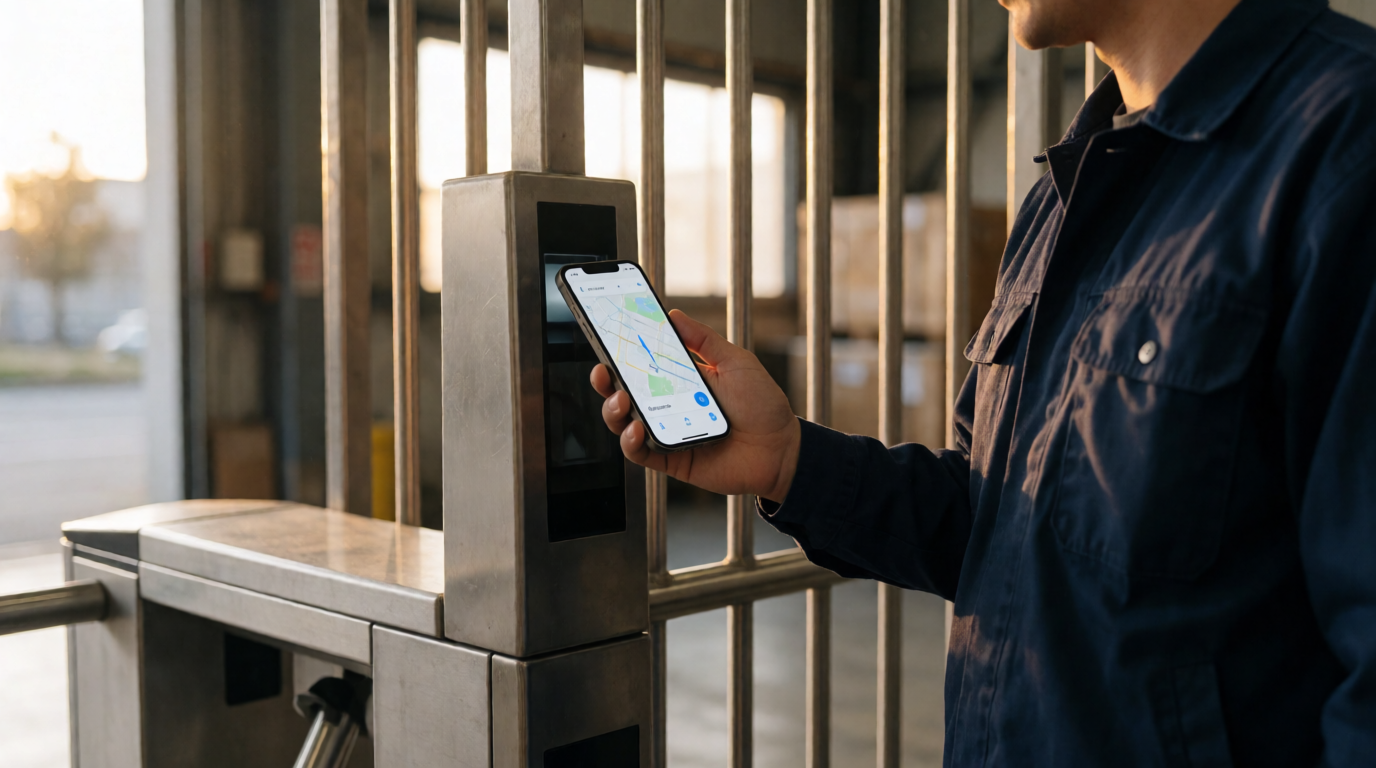 employee mobile app time tracking smartphone