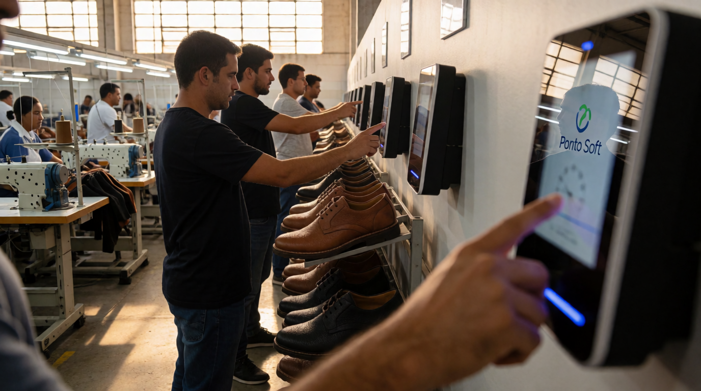 modern office employee biometric technology