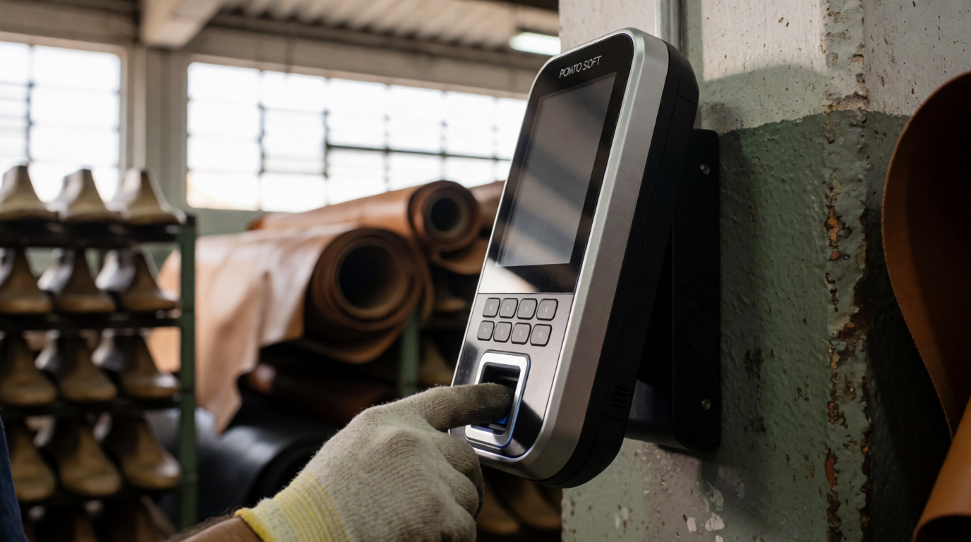 modern office employee biometric technology
