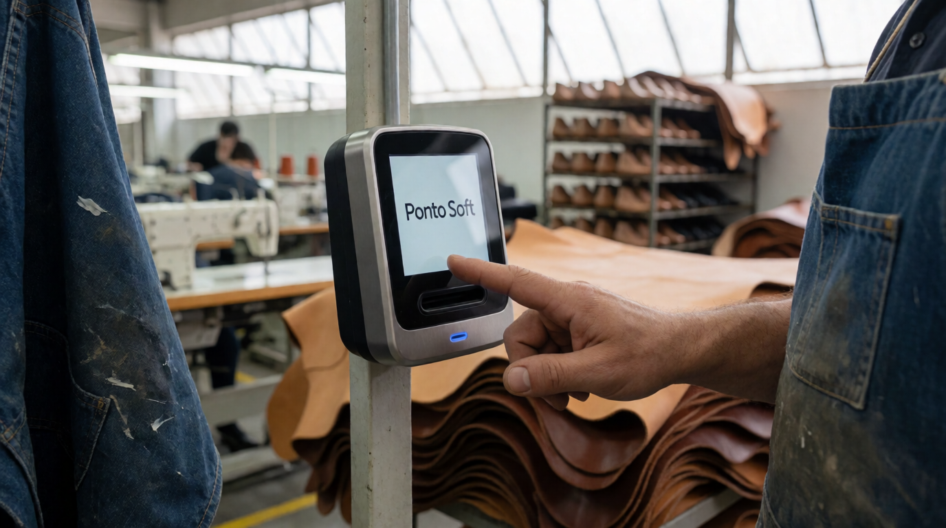 modern office employee biometric technology