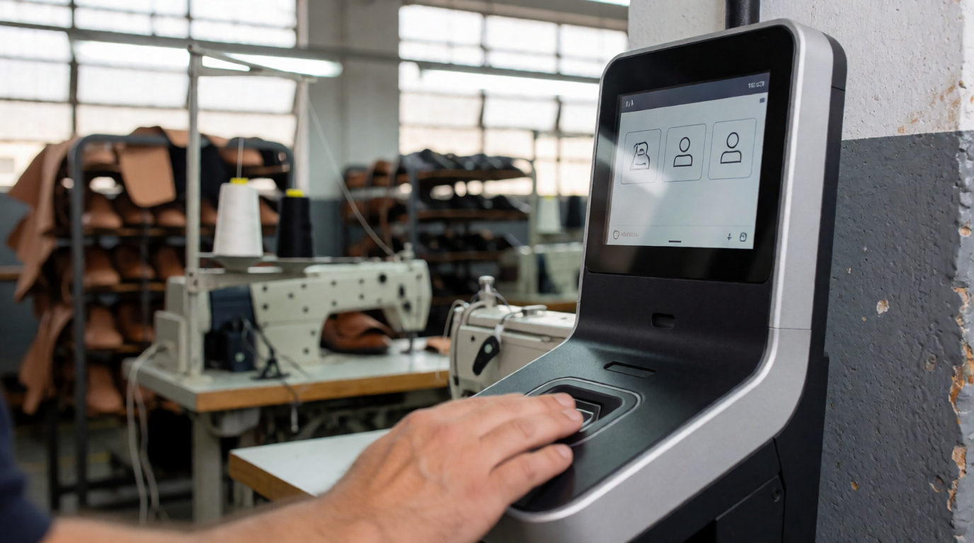 modern office employee biometric technology