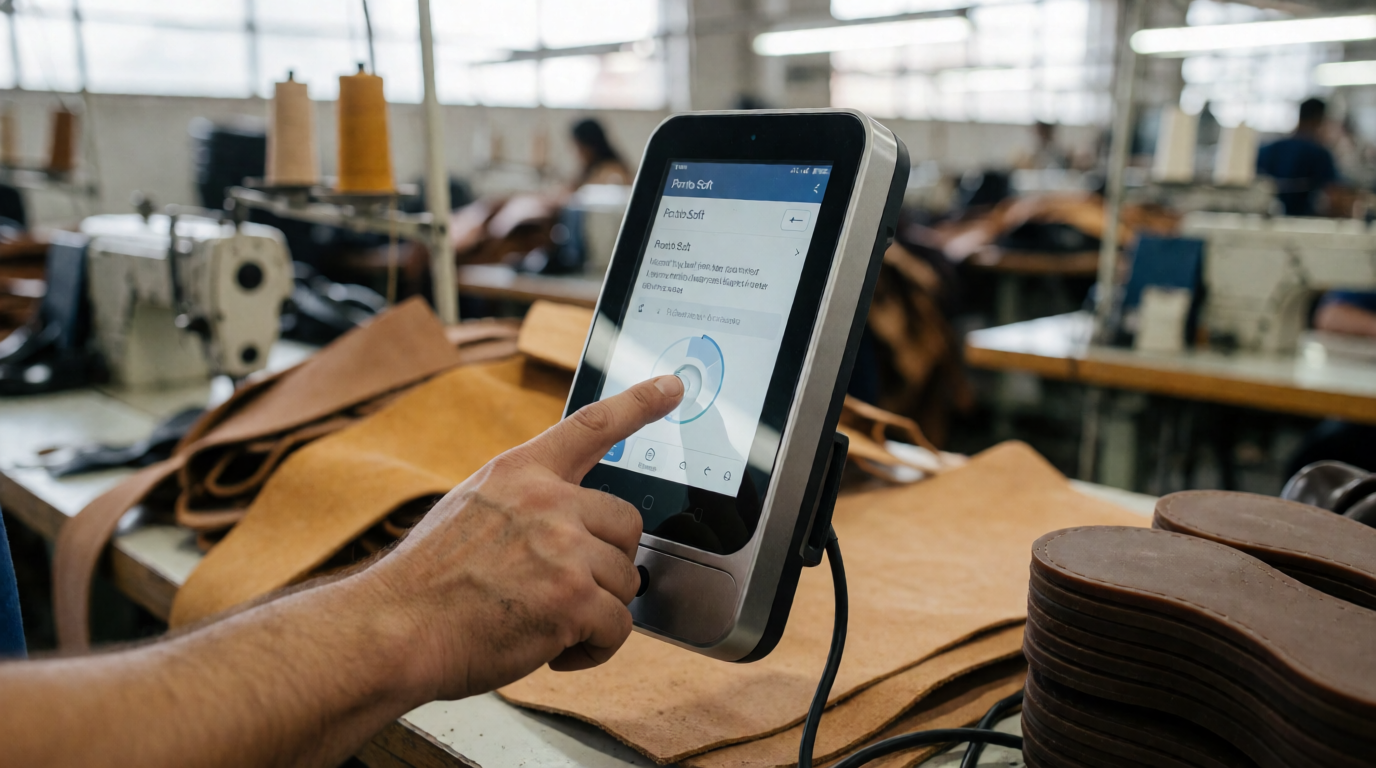 modern office employee biometric technology