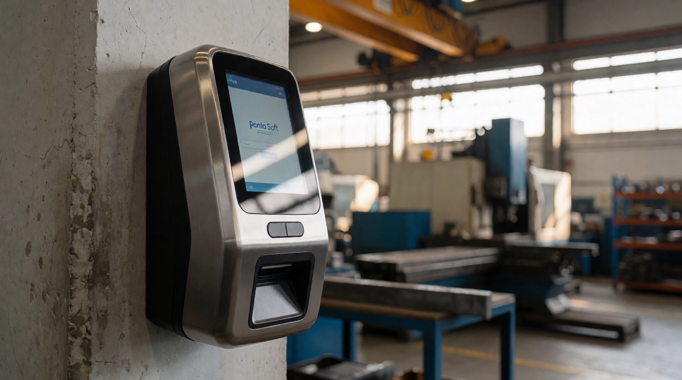 modern office employee biometric technology