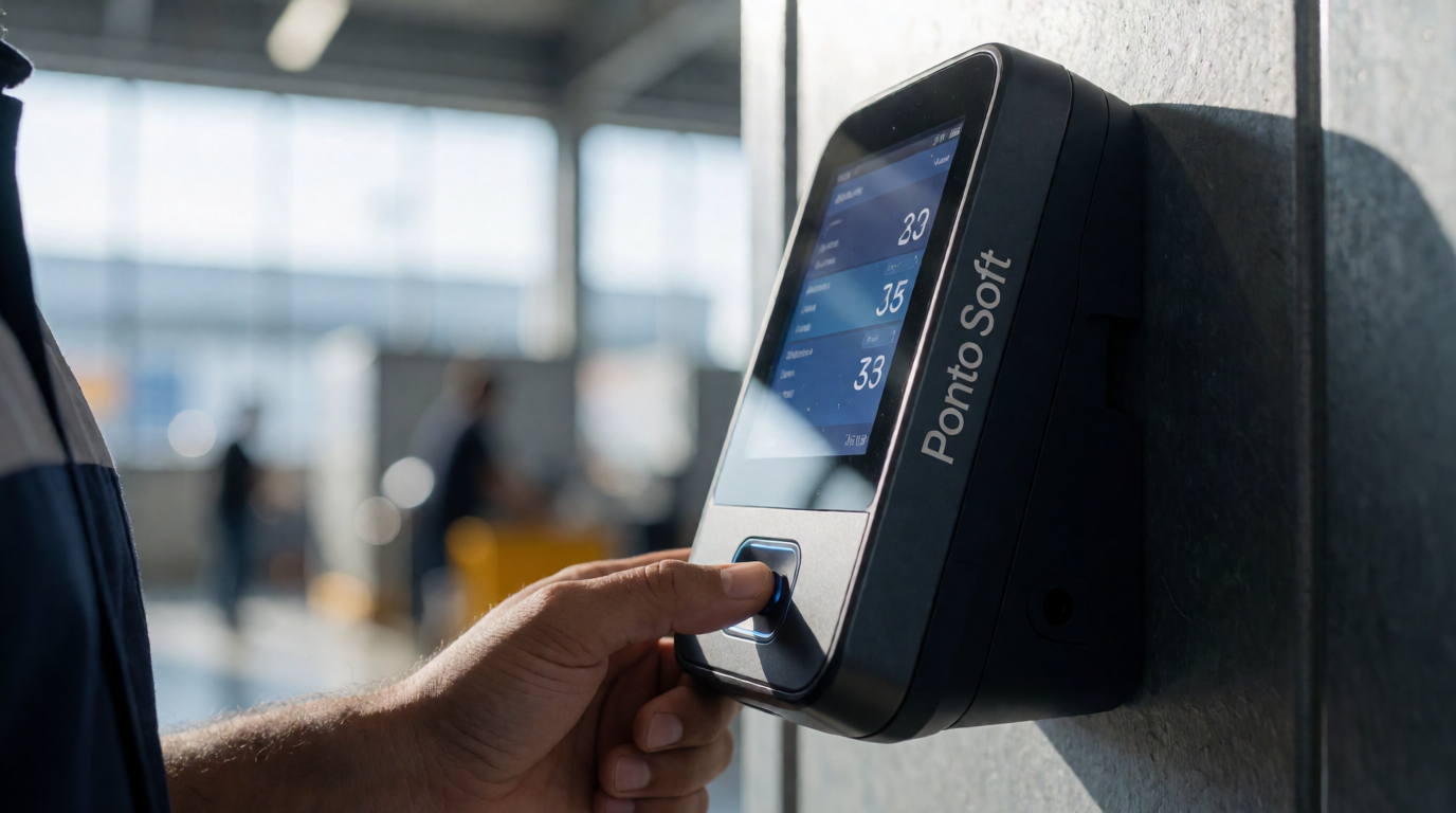 biometric time clock office employee