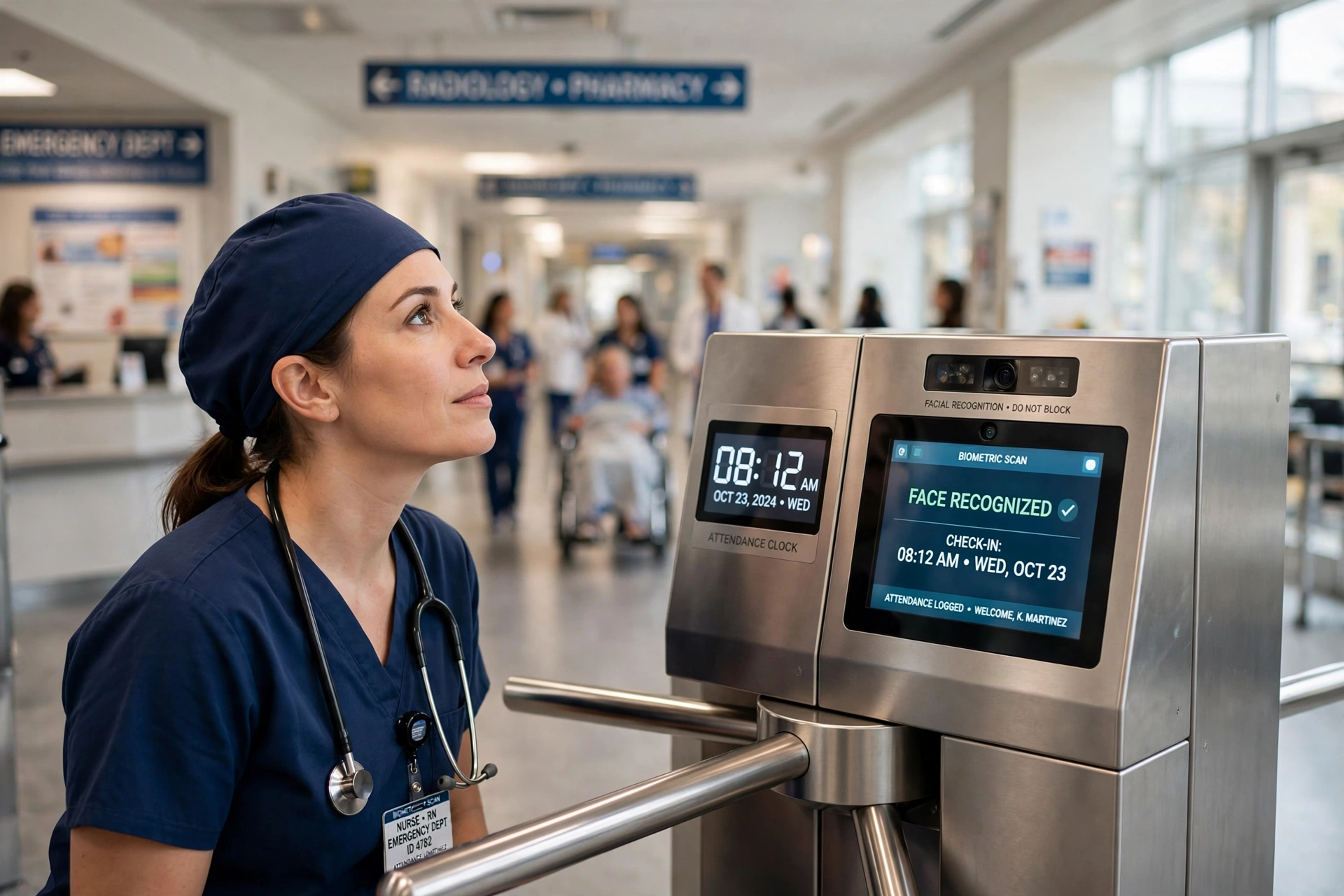 office building access control turnstile