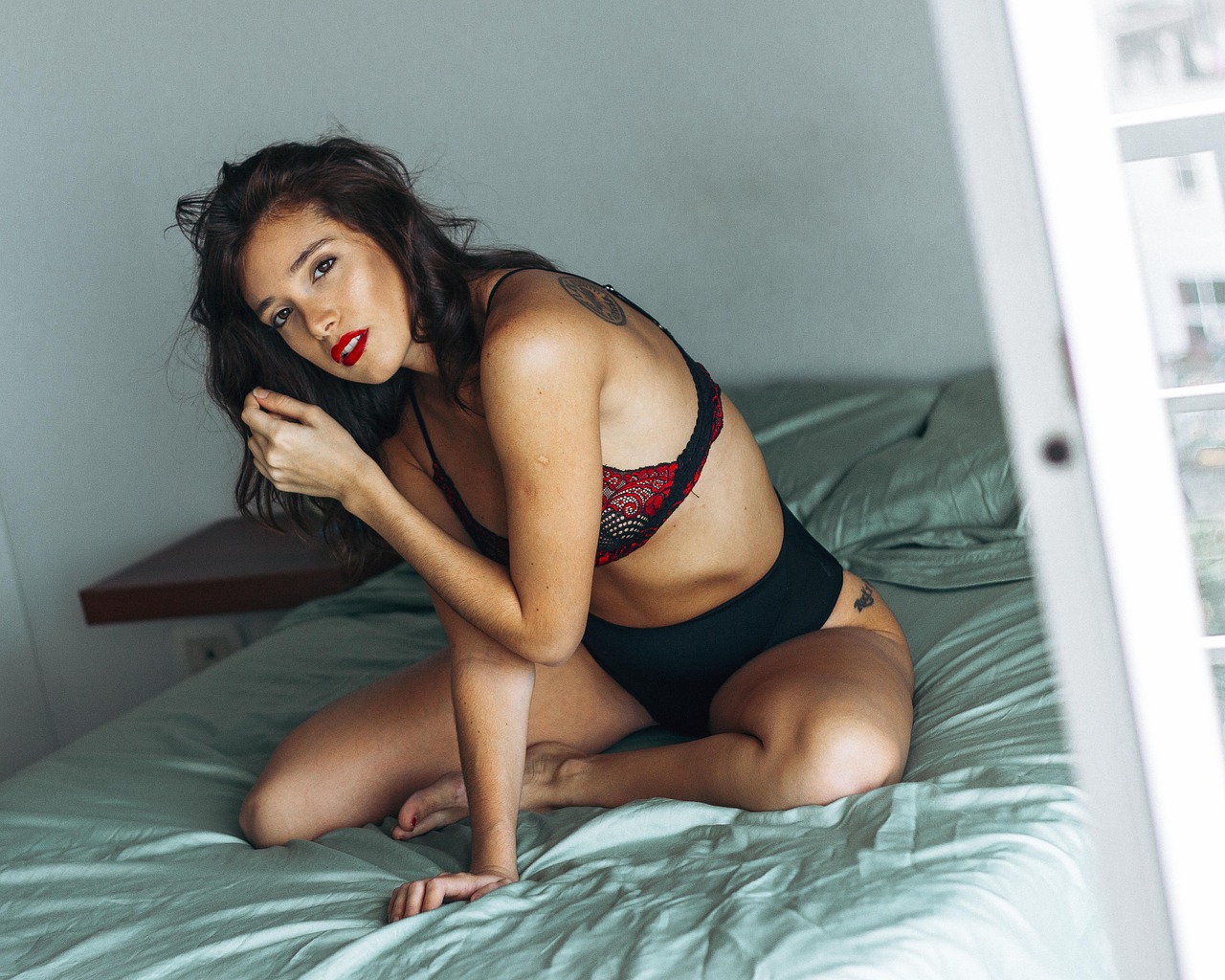 room, lingerie, beauty, beautiful, posing, natural light, colors, fashion