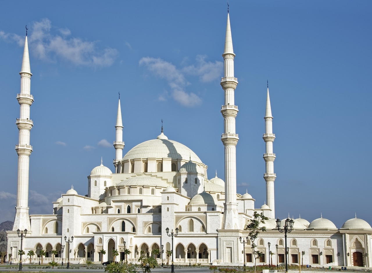 u a e, fujaira, city, central mosque fujaira, mosque, minarets, mosque, mosque, mosque, mosque, mosque
