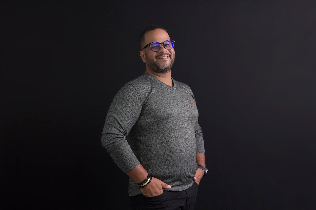 man, model, smile, smiling, plus size, business, person