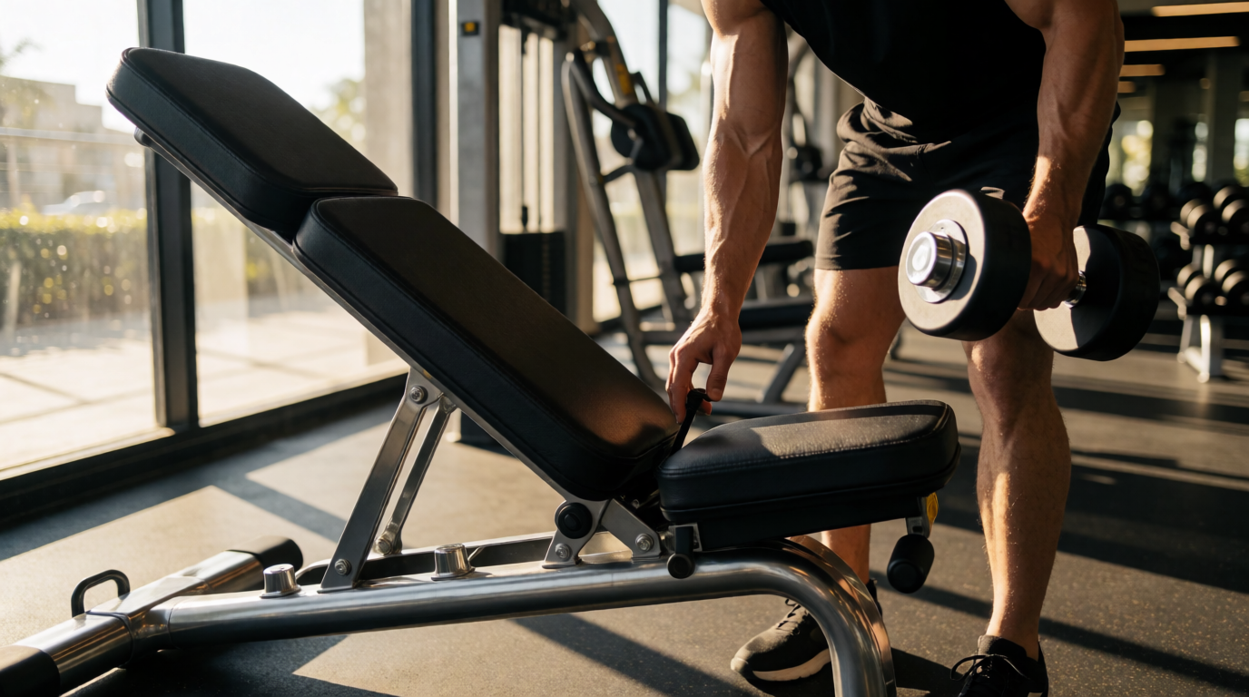 gym fitness equipment workout banco ajustavel goiania go