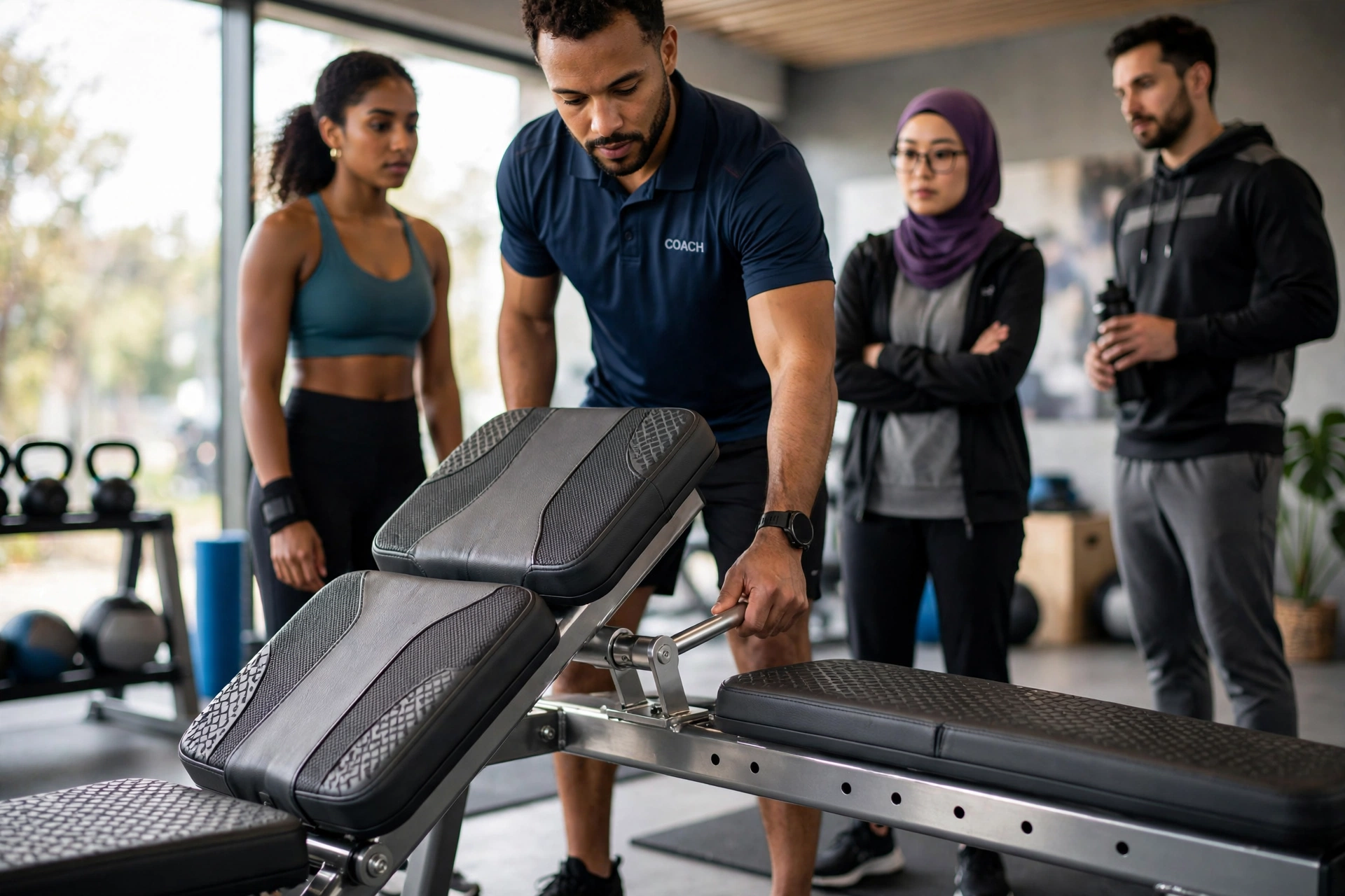 gym fitness equipment workout bancos supino regul veis