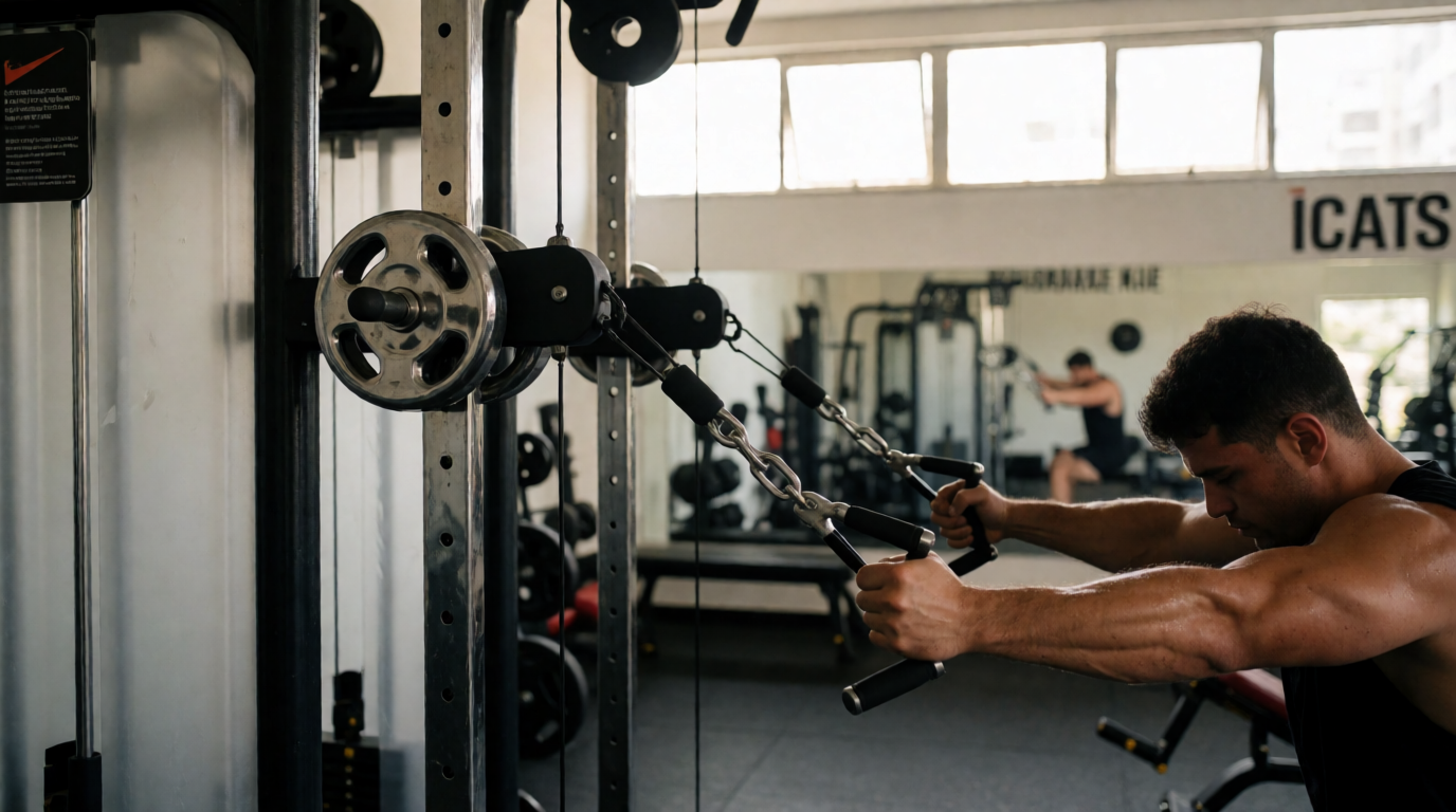 gym fitness equipment workout cable crossover duque caxias