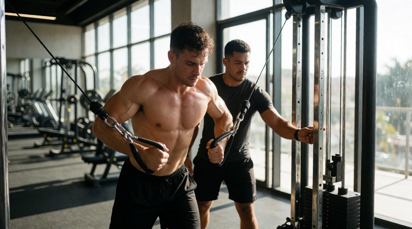 gym fitness equipment workout cable crossover feira santana
