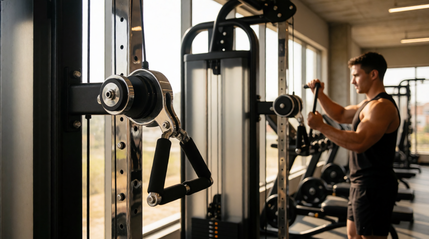 gym fitness equipment workout cable crossover feira santana