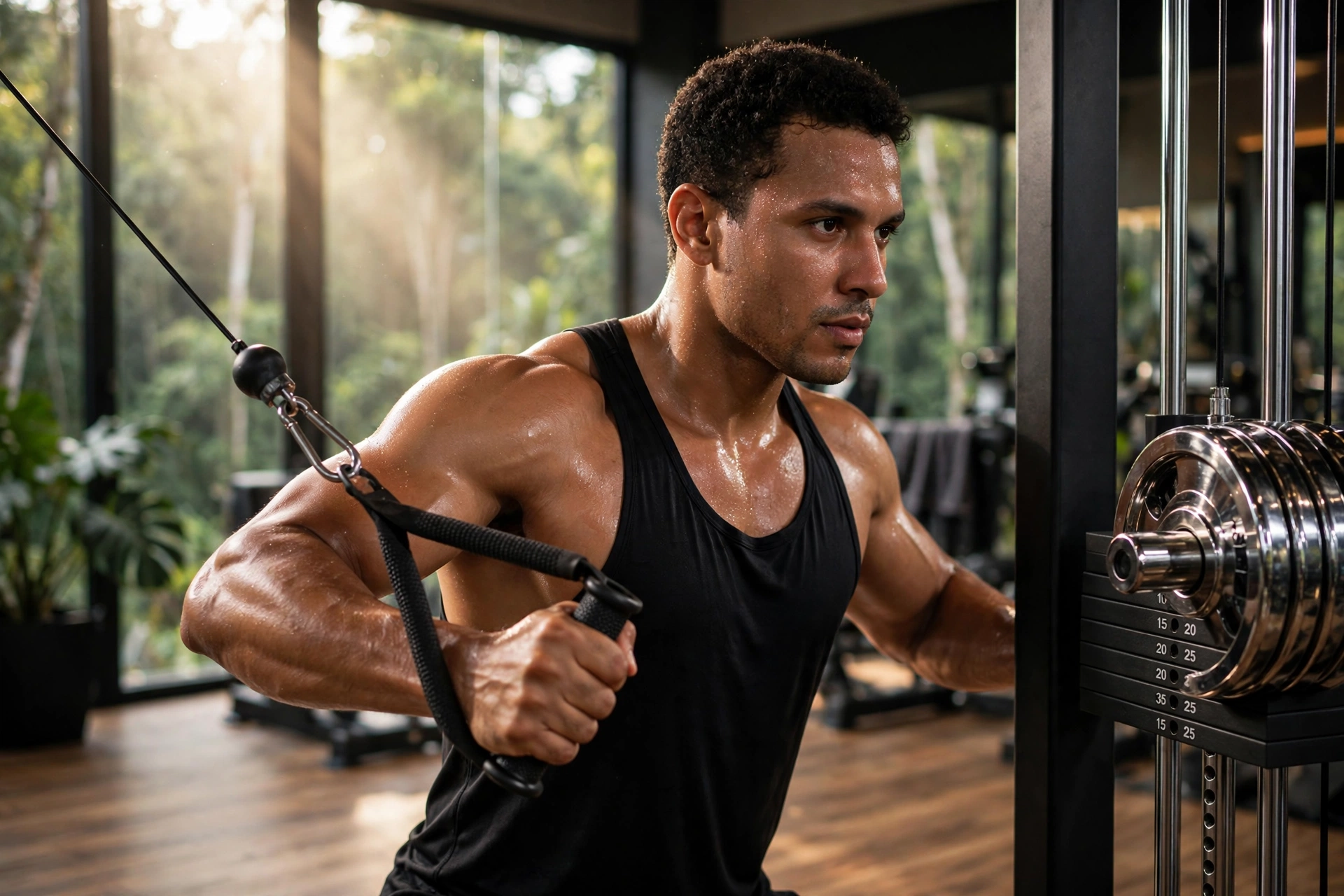 gym fitness equipment workout cable crossover manaus am