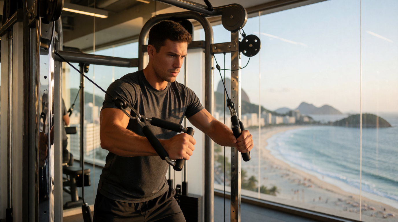 gym fitness equipment workout cable crossover rio janeiro