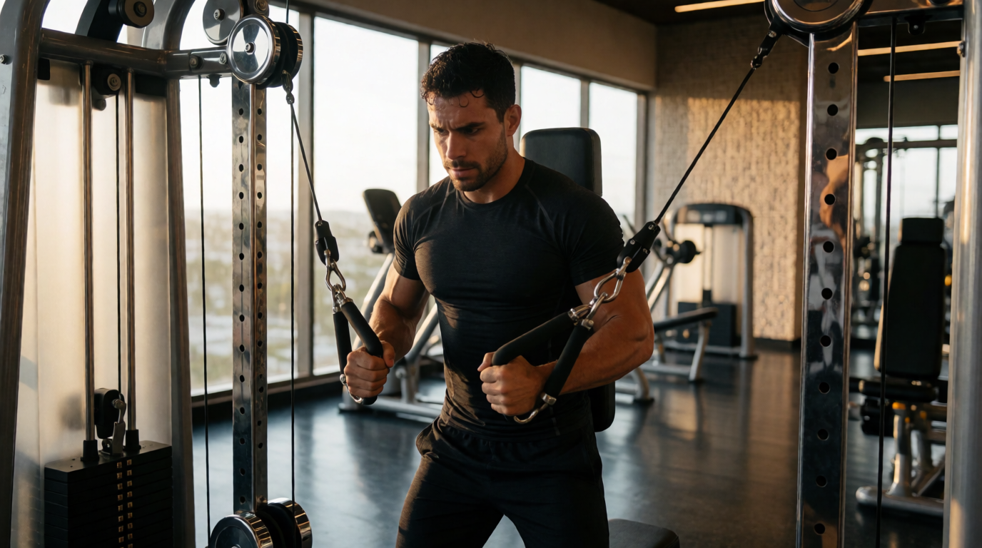 gym fitness equipment workout cable crossover sao luis