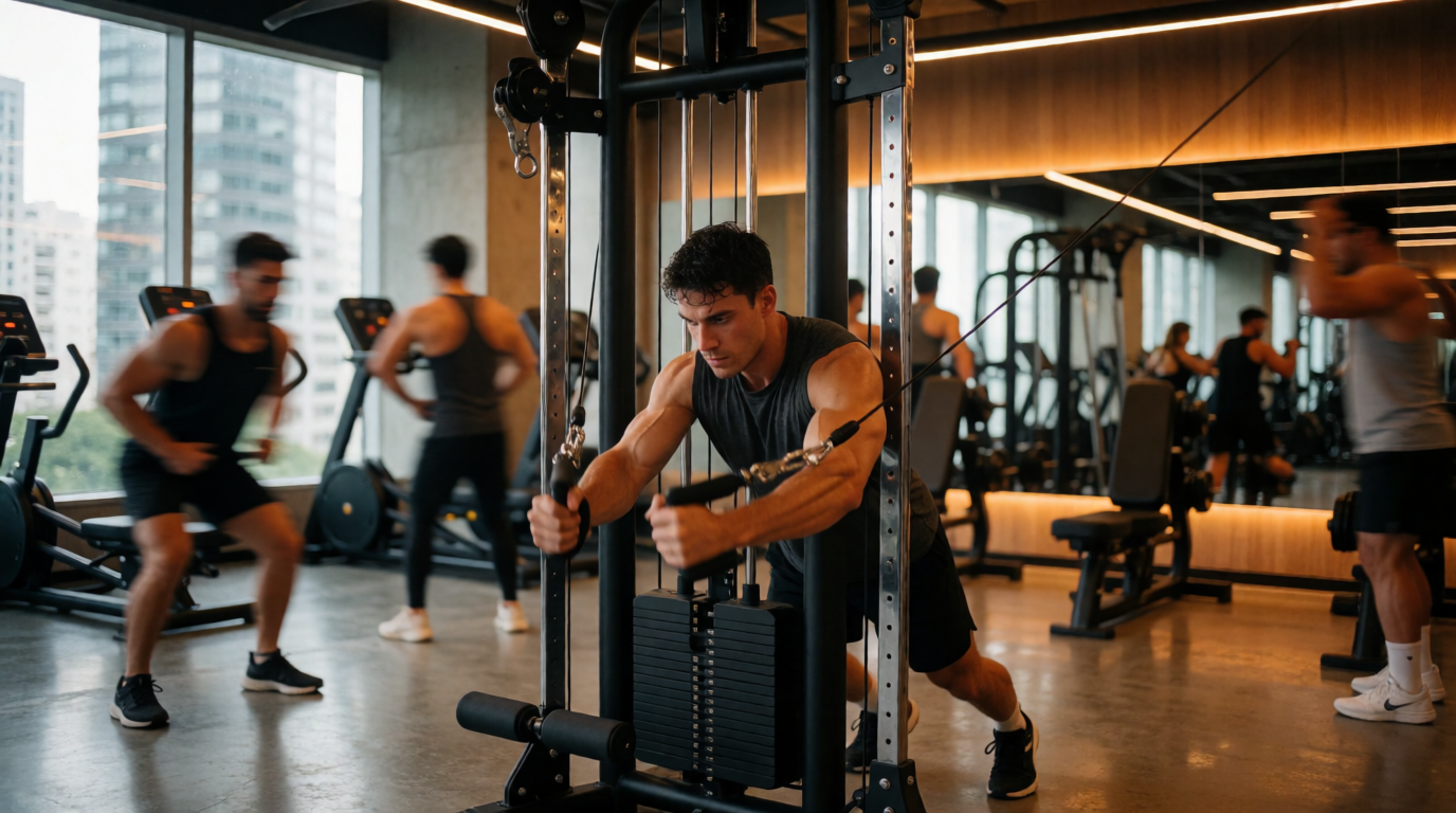 gym fitness equipment workout cable crossover sao paulo