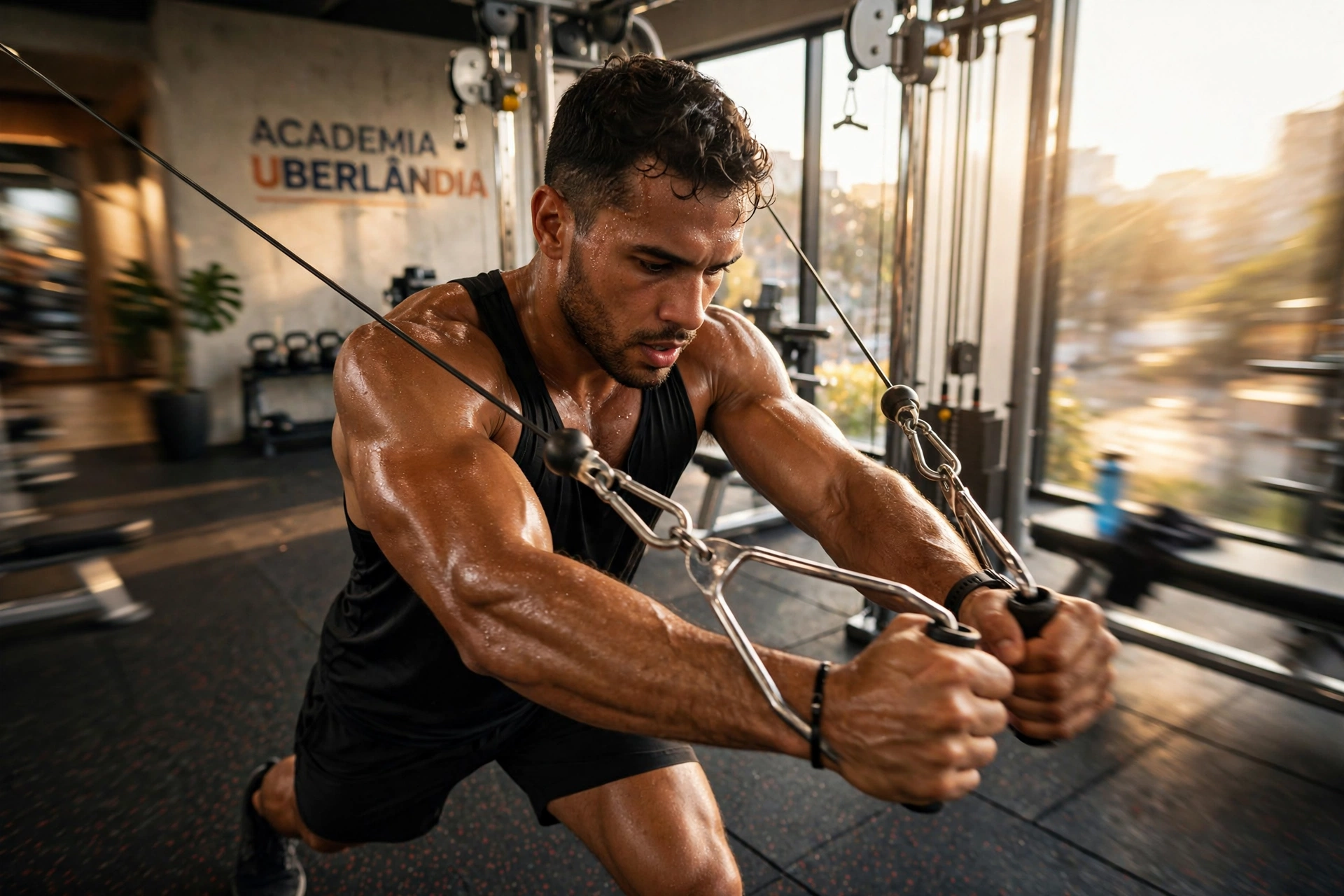 gym fitness equipment workout cable crossover uberlandia mg
