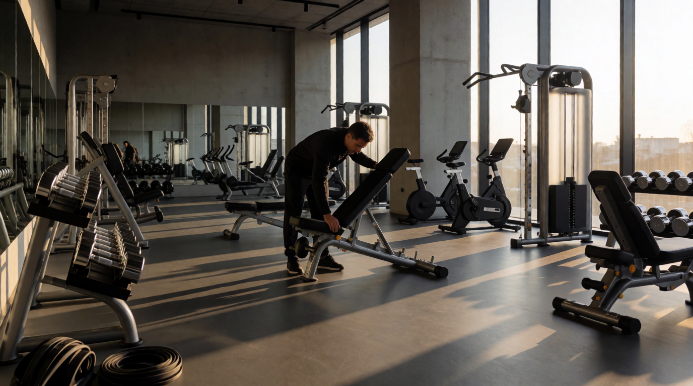 gym fitness equipment workout use montar completa