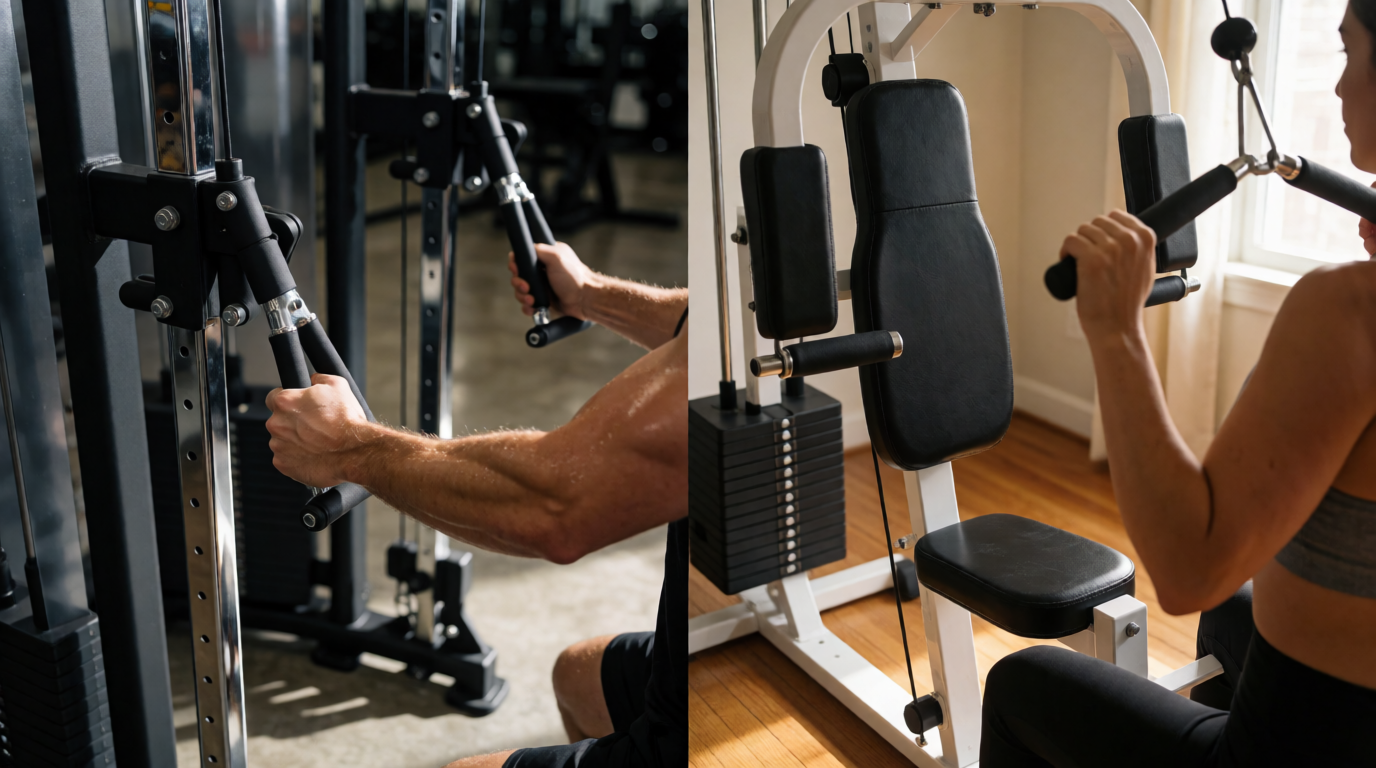 gym fitness equipment workout comparacao ginastica comercial x