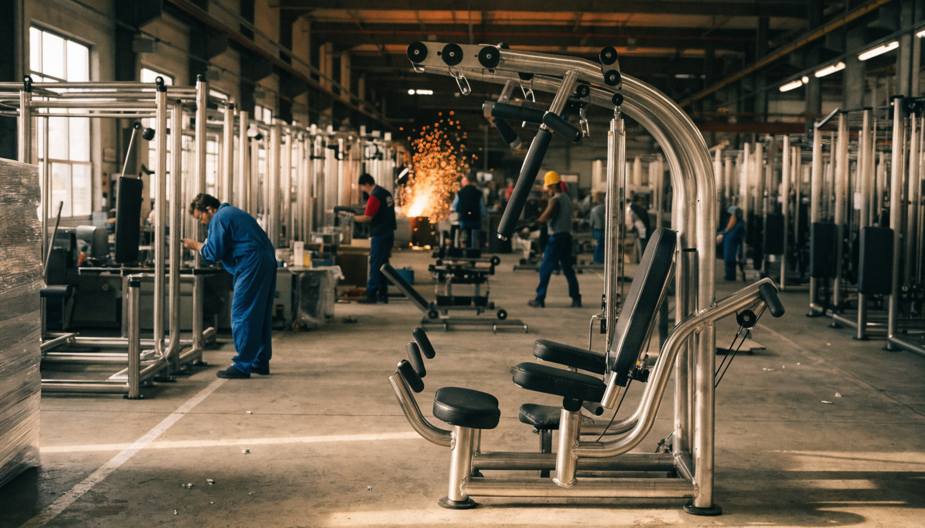 A strong, muscular man in activewear sitting in a gym setting, showcasing fitness and strength.
