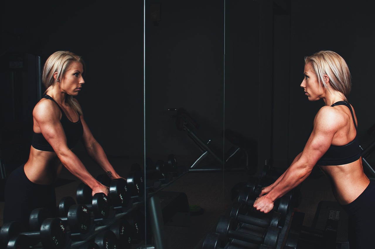 training, muscles, arms, blonde, bar bells, workout, fitness, exercise, sport, gym, strong, young, woman, person, healthy, lifestyle, body, fit, muscular, studio, athlete, equipment, strength, female, active, power, mirror, blue fitness, blue gym, blue exercise, blue training, blue healthy, blue workout, blue sports, blue body, blue mirror, blue power, fitness, gym, gym, gym, gym, gym, mirror