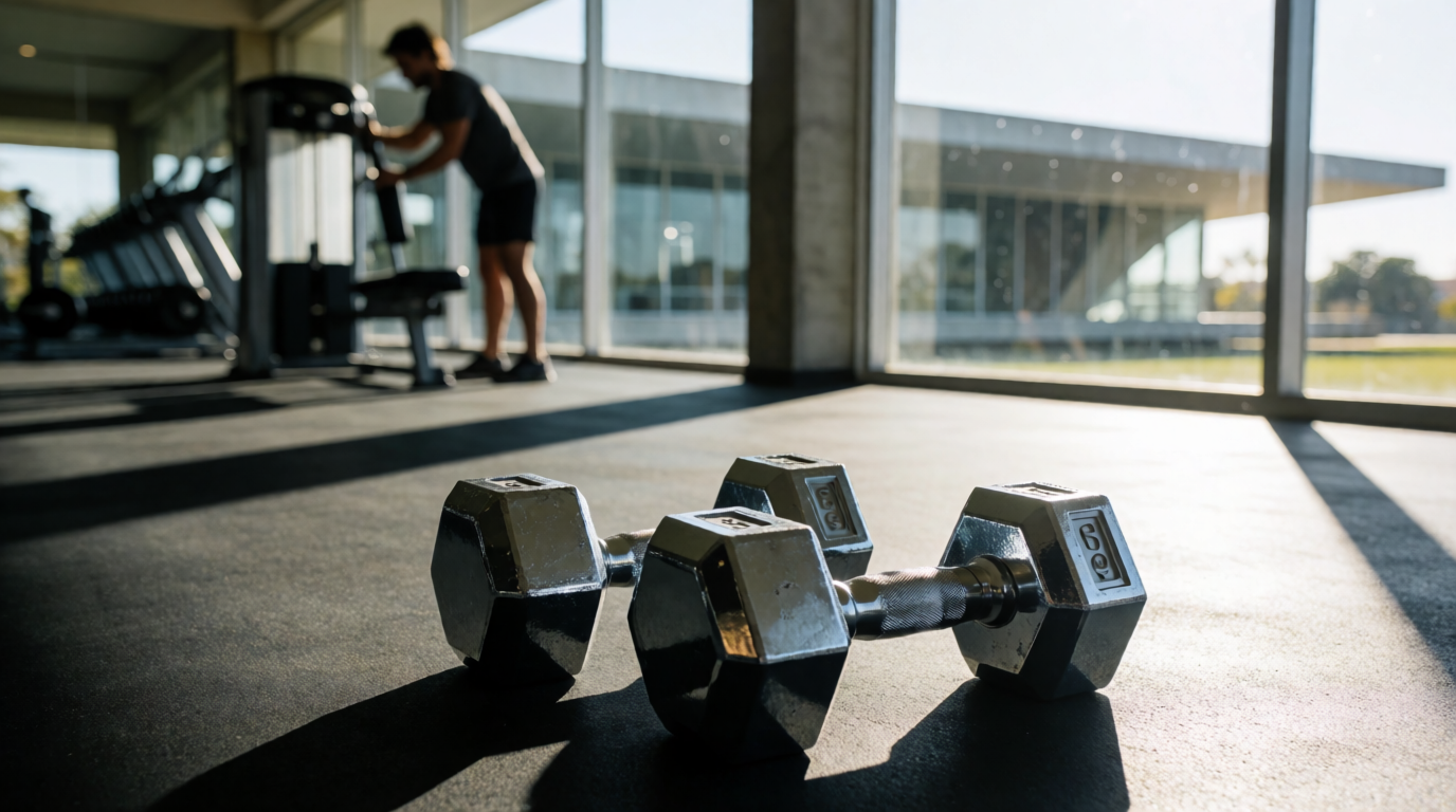 gym fitness equipment workout dumbbells hex brasilia df
