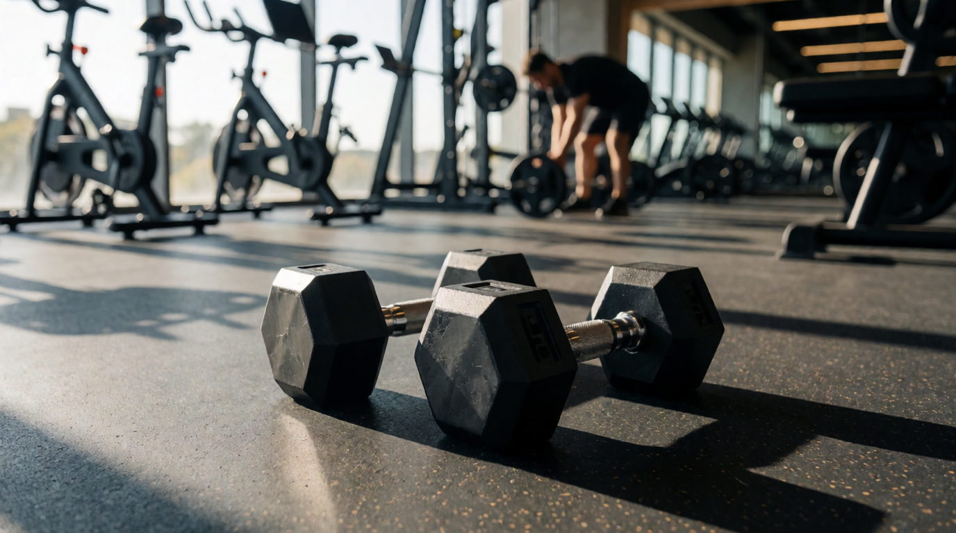 gym fitness equipment workout dumbbells hex brasilia df