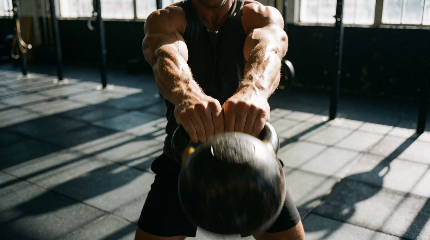 gym fitness equipment workout kettlebells