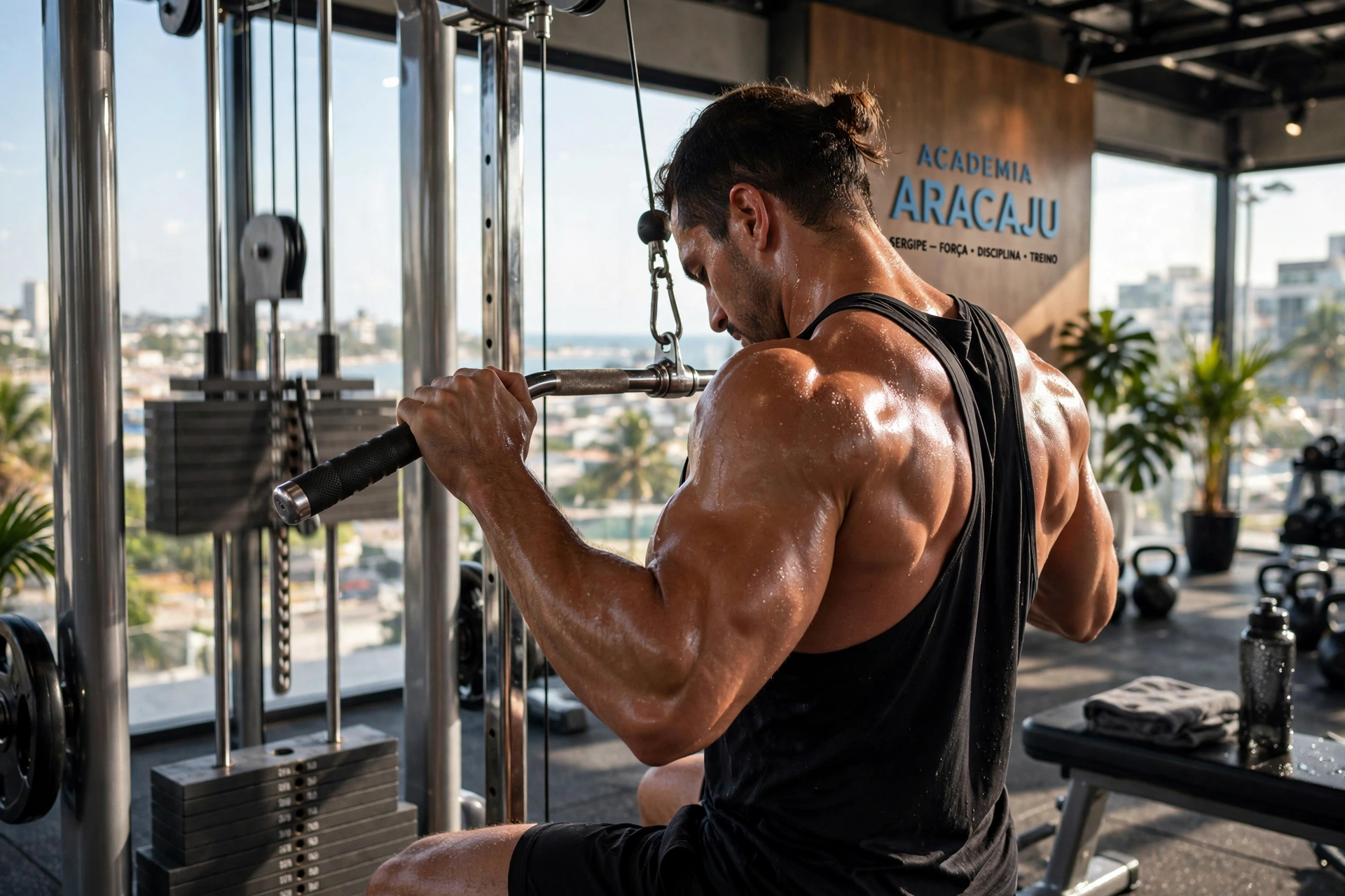 gym fitness equipment workout lat pulldown aracaju