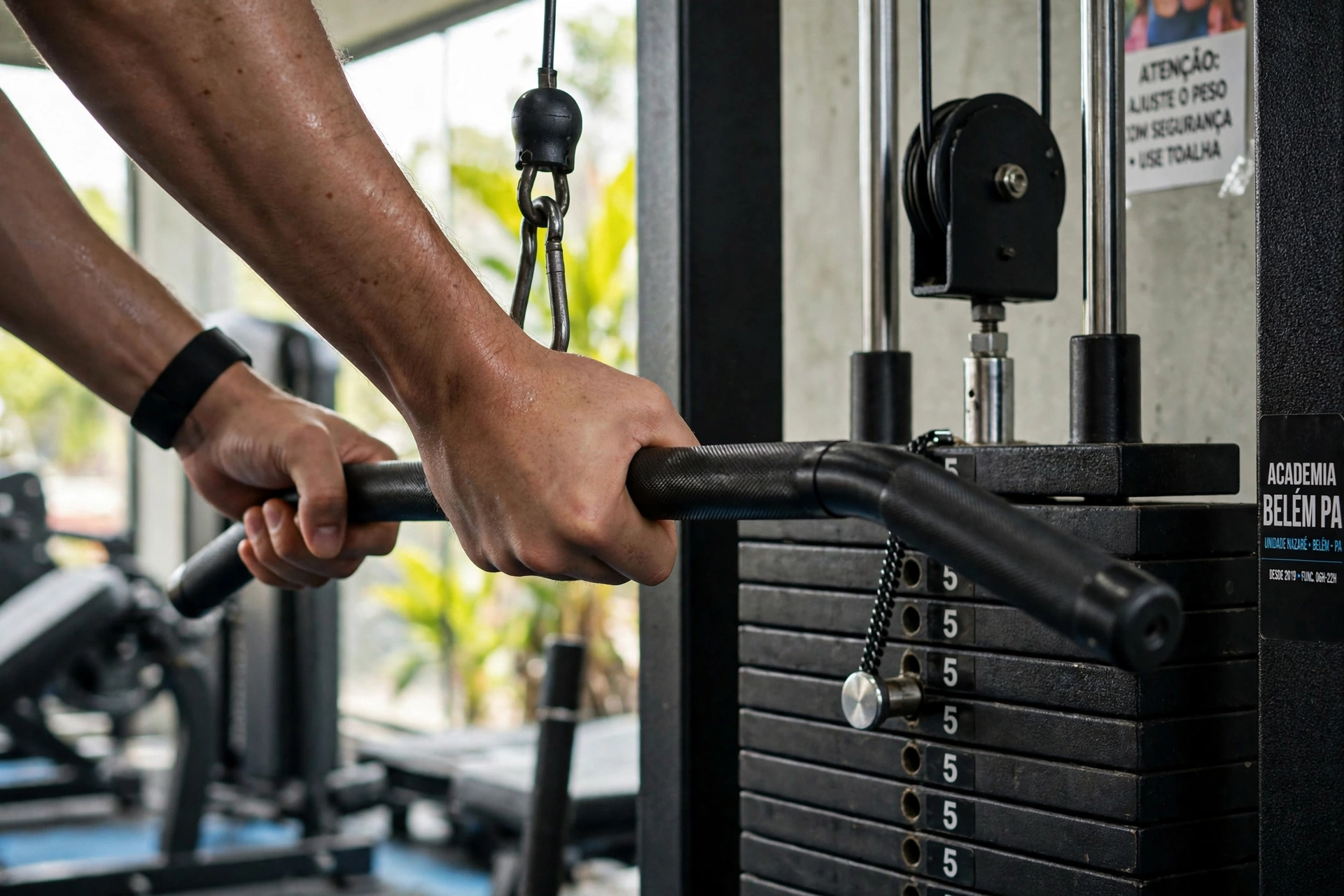 gym fitness equipment workout lat pulldown belem pa