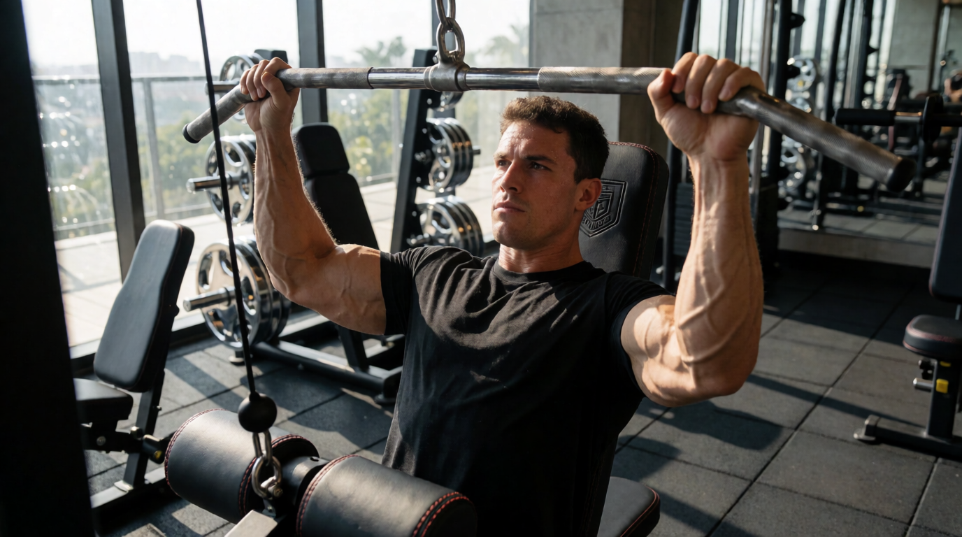 gym fitness equipment workout lat pulldown duque caxias