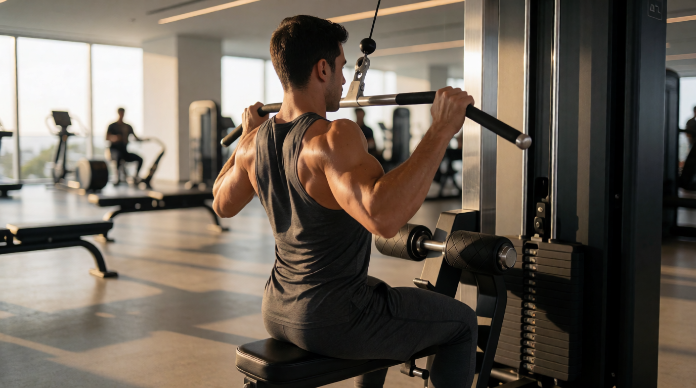 gym fitness equipment workout lat pulldown sao goncalo