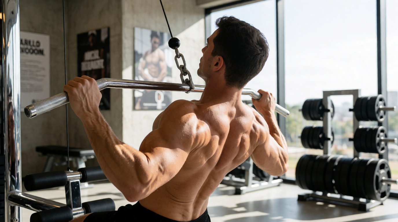 gym fitness equipment workout lat pulldown sao luis