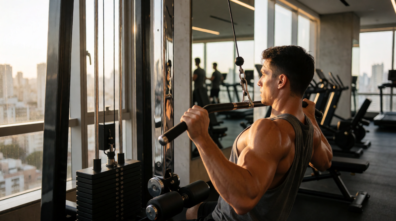 gym fitness equipment workout lat pulldown sao paulo